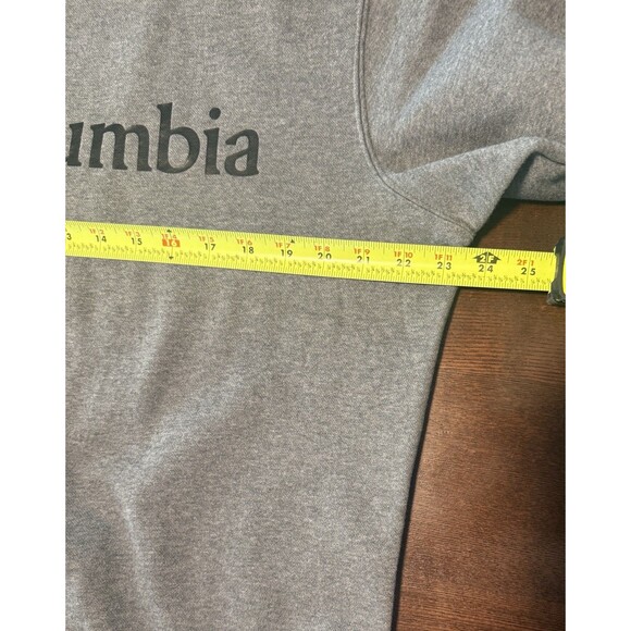 Columbia Sweatshirt Mens Gray Heather Pullover Logo Outdoor Crew Neck, M - Picture 7 of 8